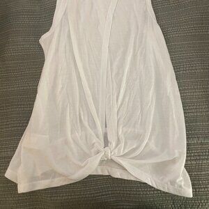 JCrew White Tie Back Tank Top